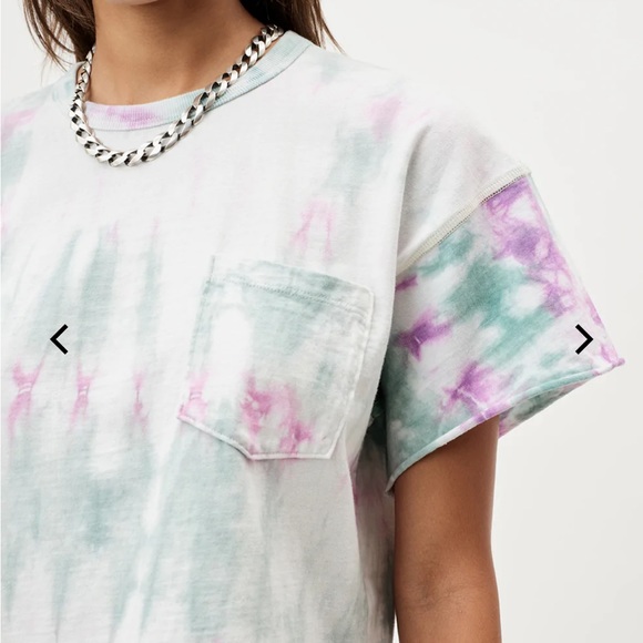 John Elliott Reconstructed Tie Dye Pocket Tee - Picture 5 of 13